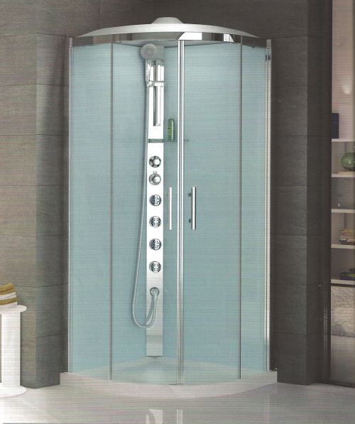 Novellini GLAX 2 quadrant hydro massage shower cubicle Silicone free